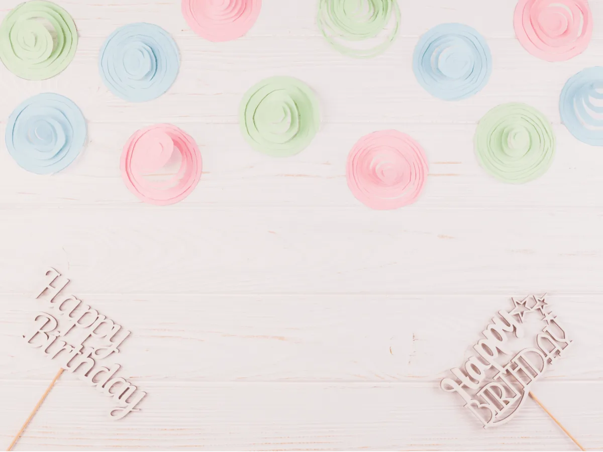 Copyspace birthday card template preview